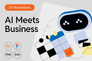 AI Website Illustrations, a Technology Illustration by Somewhat Brilliant (Thumbnail 1 of 6)