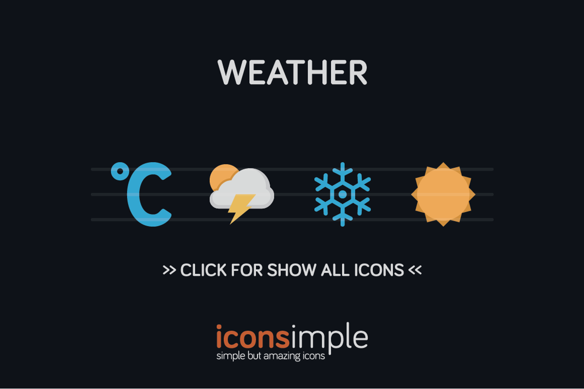 iconsimple: weather, an Icon by Pixan Graphics