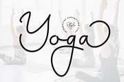yoga | Script Font, a Handwritten Font by Scratchones (Thumbnail 1 of 9)