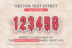 Vampire Sticker Editable Text Effect