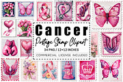 Breast Cancer Postage Stamp, a Graphic by CitraGraphics (Thumbnail 1 of 4)
