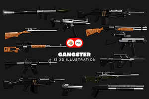 Gangster 3D Illustration Pack