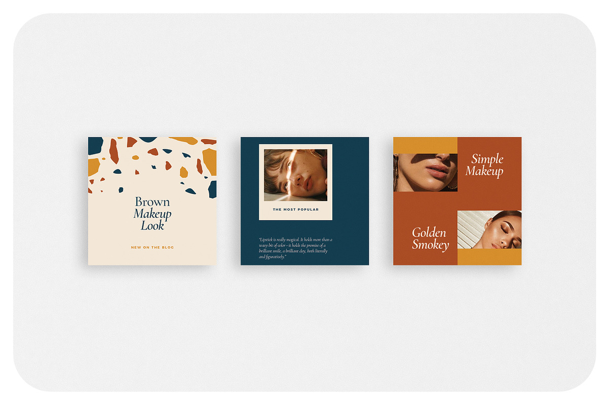 BROWN Instagram Feed, a Social Media Template by Aprilea (Photo 2 of 7)
