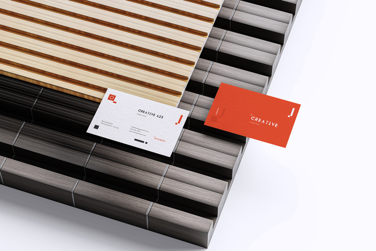 Business Card Mockup, an Advertising Mockup by Creative_A23 (Photo 1 of 4)
