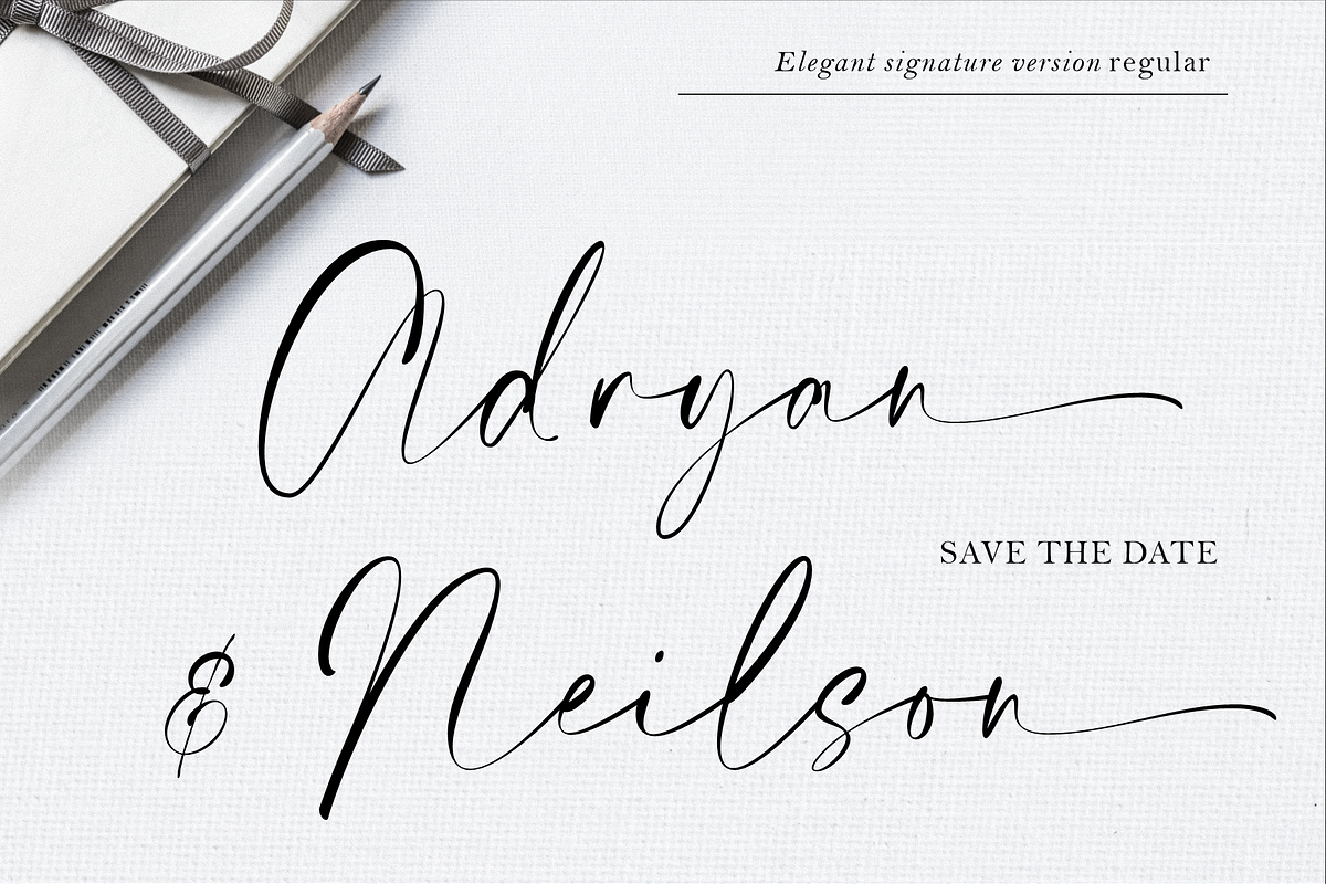 Elegant Signature – Casual Chic Font, a Script Font by RedyStudio (Photo 7 of 15)
