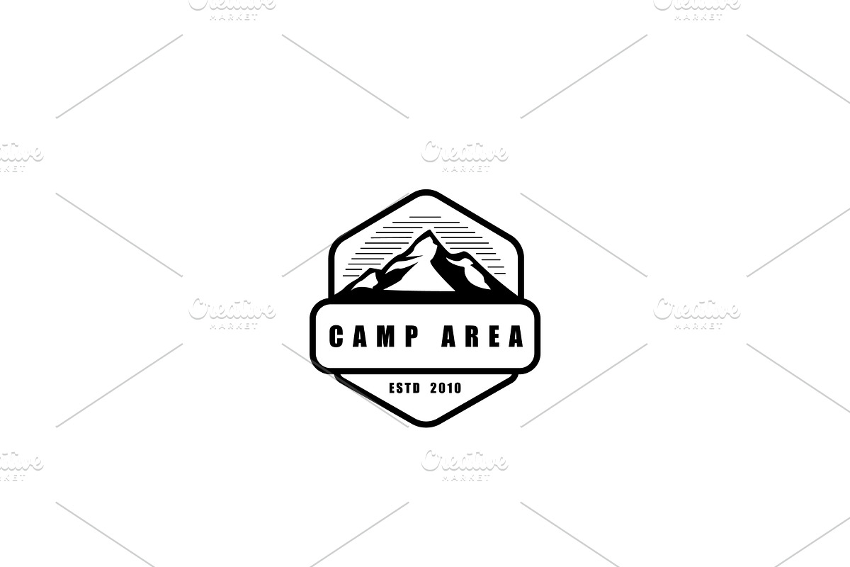 Vintage Camp Area Logo Design