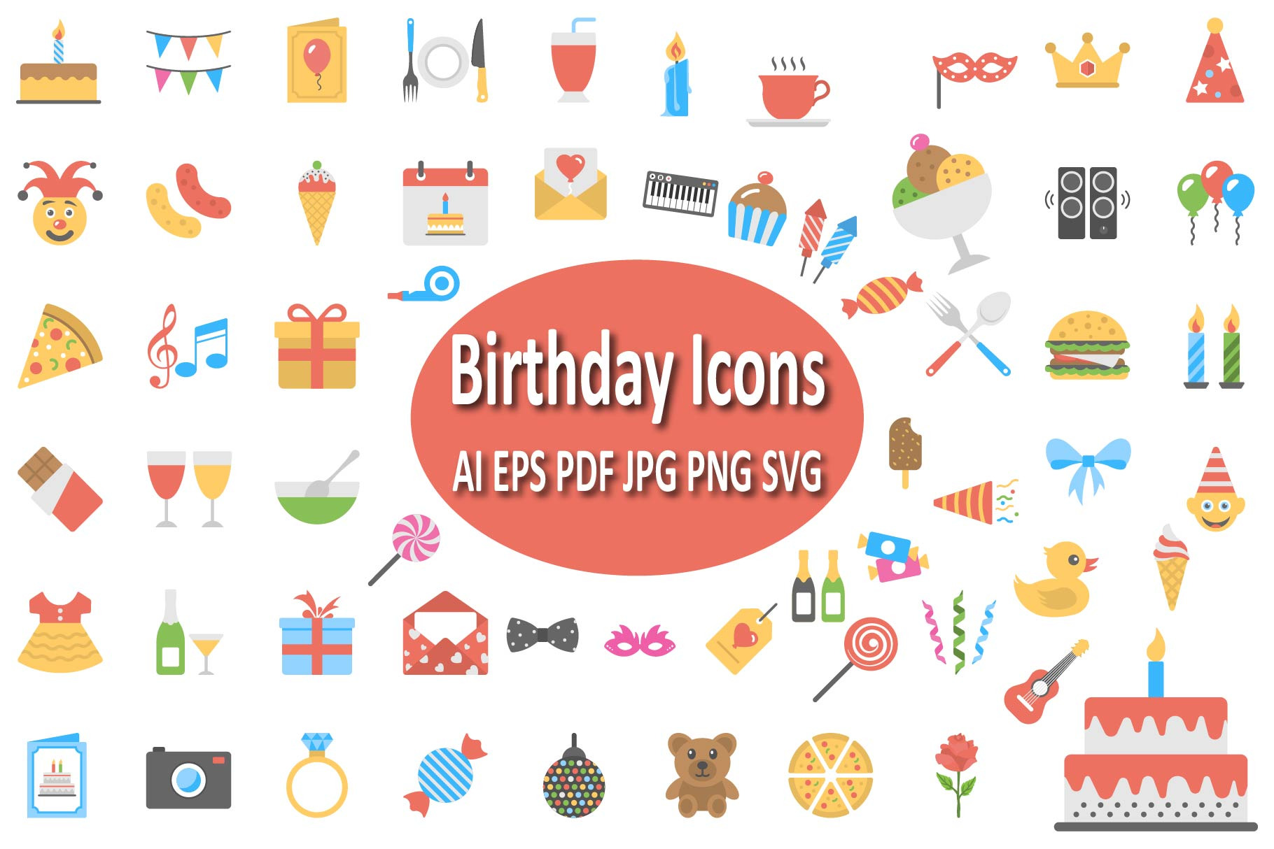 Birthday Icon Pack for Celebrations., an Icon by Vector Portal