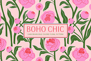 Boho Chic floral patterns, a Pattern Graphic by Annakniaz (Thumbnail 1 of 17)
