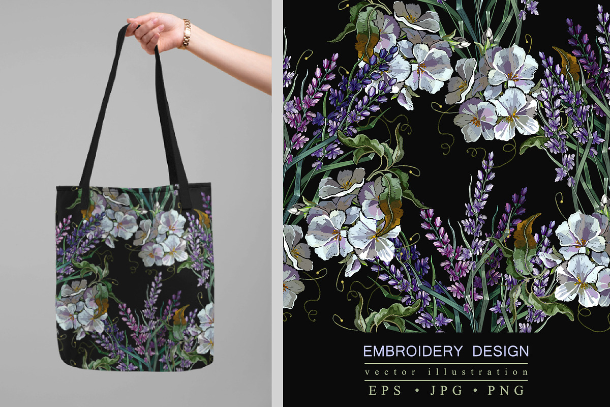 Lavender and summer white flowers, a Pattern Graphic by Matrioshka (Photo 1 of 8)