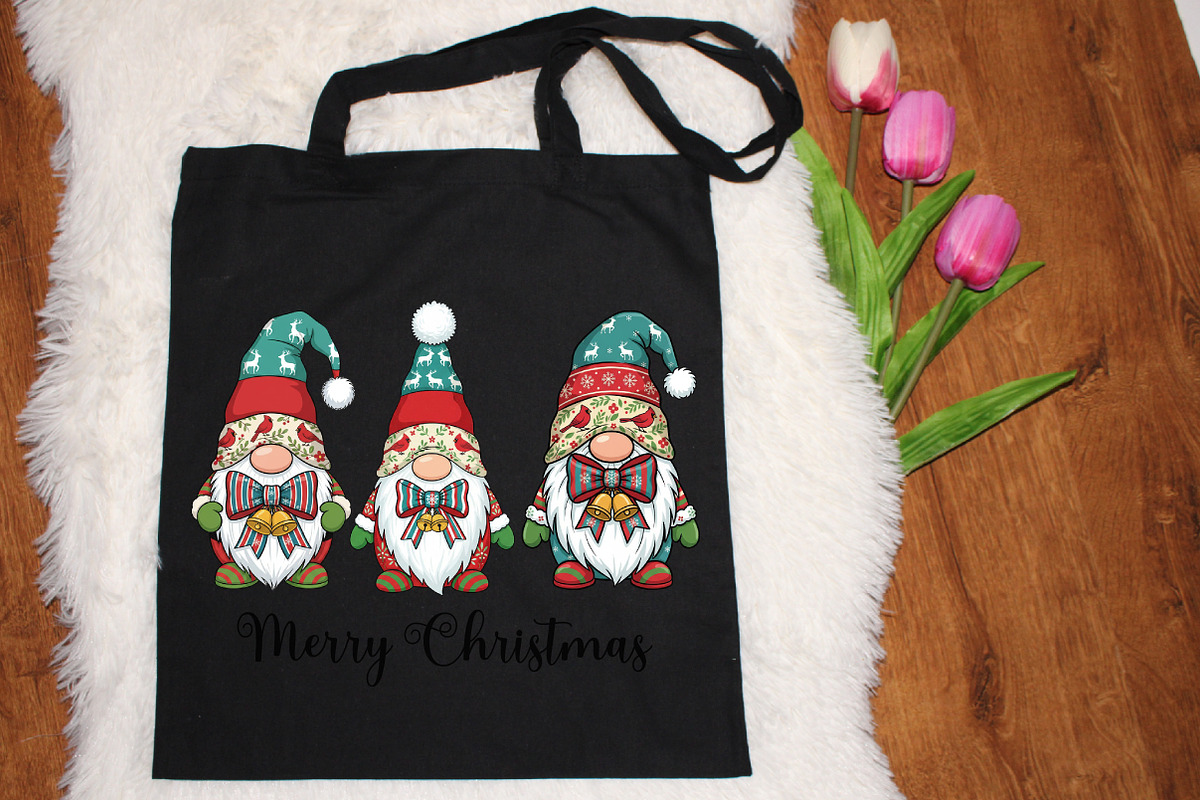 Christmas Gnome PNG Christmas Patchw, an Illustration by designcity5 (Photo 5 of 8)