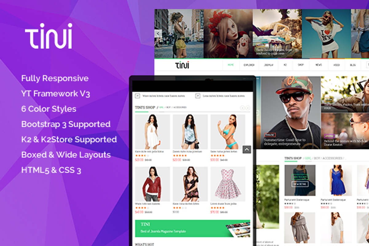 SJ Tini - Beautiful Magazine Theme, a Websites & App Template by YouTech (Photo 1 of 5)