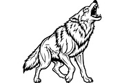 Premium Alpha Wolf Illustration, an Animal Illustration by Designer_Momina (Thumbnail 5 of 18)