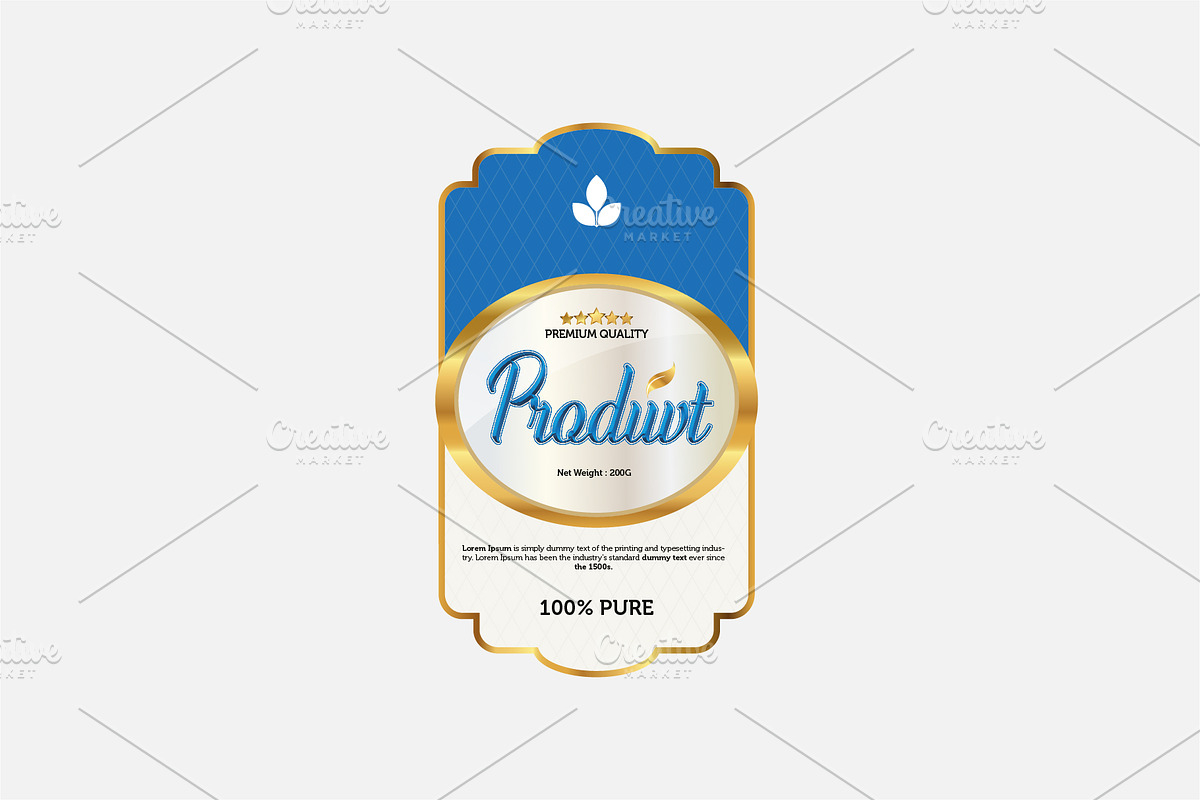 Product Label Design Template