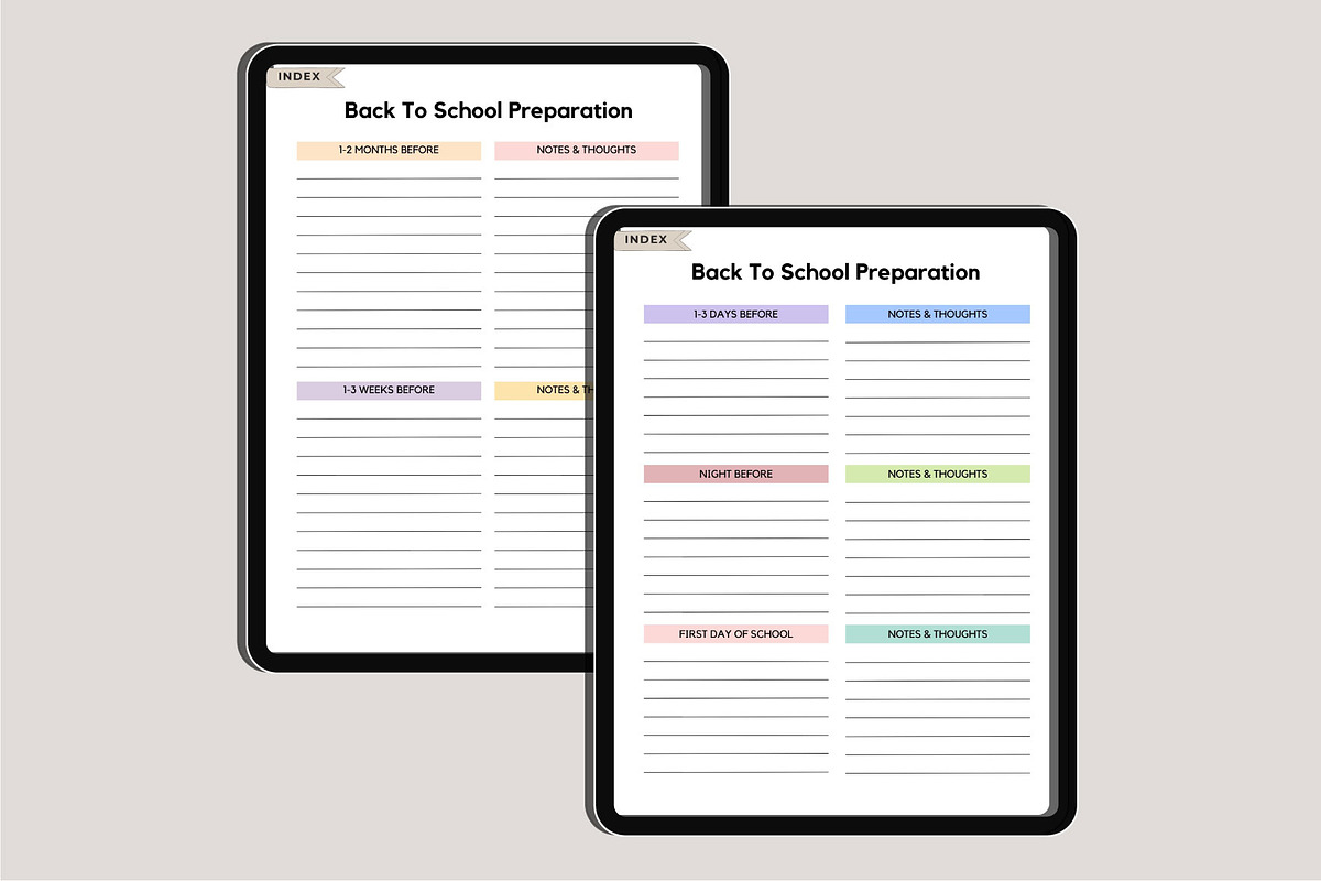 2025 Back To School Digital Planner, a Stationery Template by Designmela01 (Photo 8 of 10)
