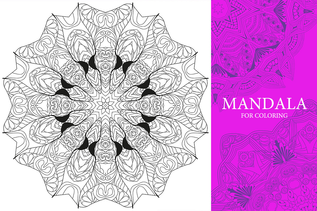 Mandalas for coloring 14, an Object Graphic by Watercolor fantasy (Photo 6 of 9)