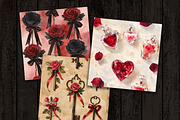 Seamless Red Rose Pattern, a Pattern Graphic by Design Scotch (Thumbnail 4 of 6)