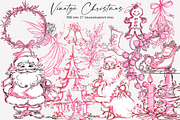 Vinatge Christmas Clipart, an Illustration by Designworld (Thumbnail 1 of 3)