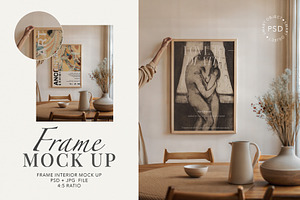 Woman Holding Frame Mockup, a Product Mockup by Paper Flowers Studio