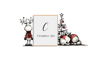 Whimsical Quirky Animals Clipart, an Illustration by Creative Art (Thumbnail 13 of 13)