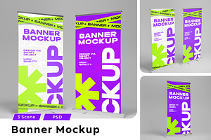 Roll Up Banner Mockup