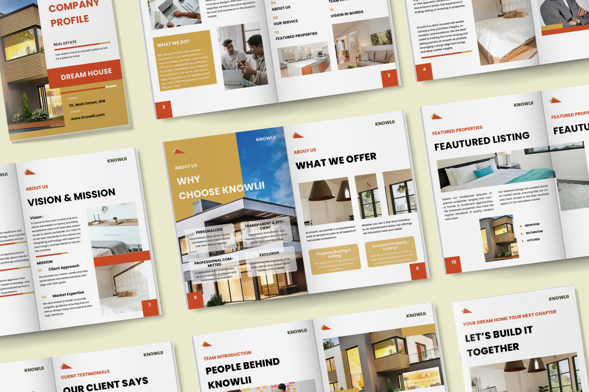 Real Estate Company Profile Brochure, a Brochure Template by twinstd (Photo 5 of 6)