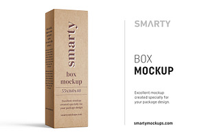 Box mockup 55x160x40