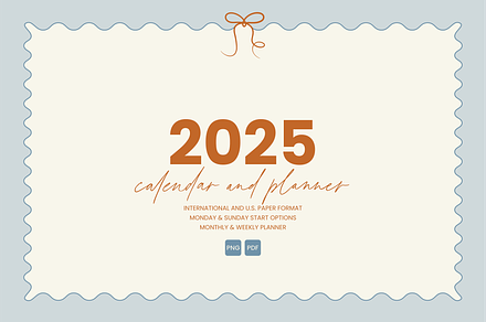 2025 Calendar and Planner