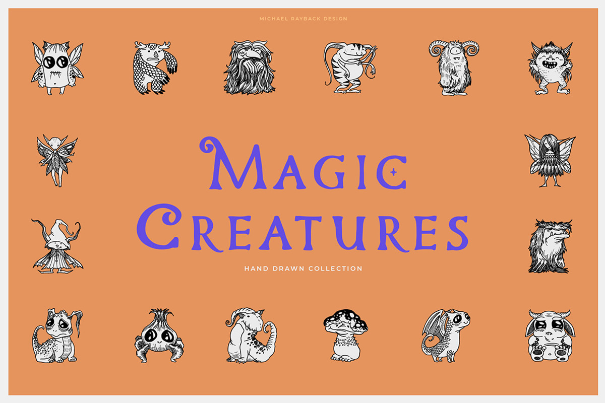 Magic Creatures, an Animal Illustration by Michael Rayback Design (Photo 1 of 3)
