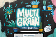MultiGrain Procreate Brush Set, a Brush Add-On by Cynlop Ink (Thumbnail 1 of 9)