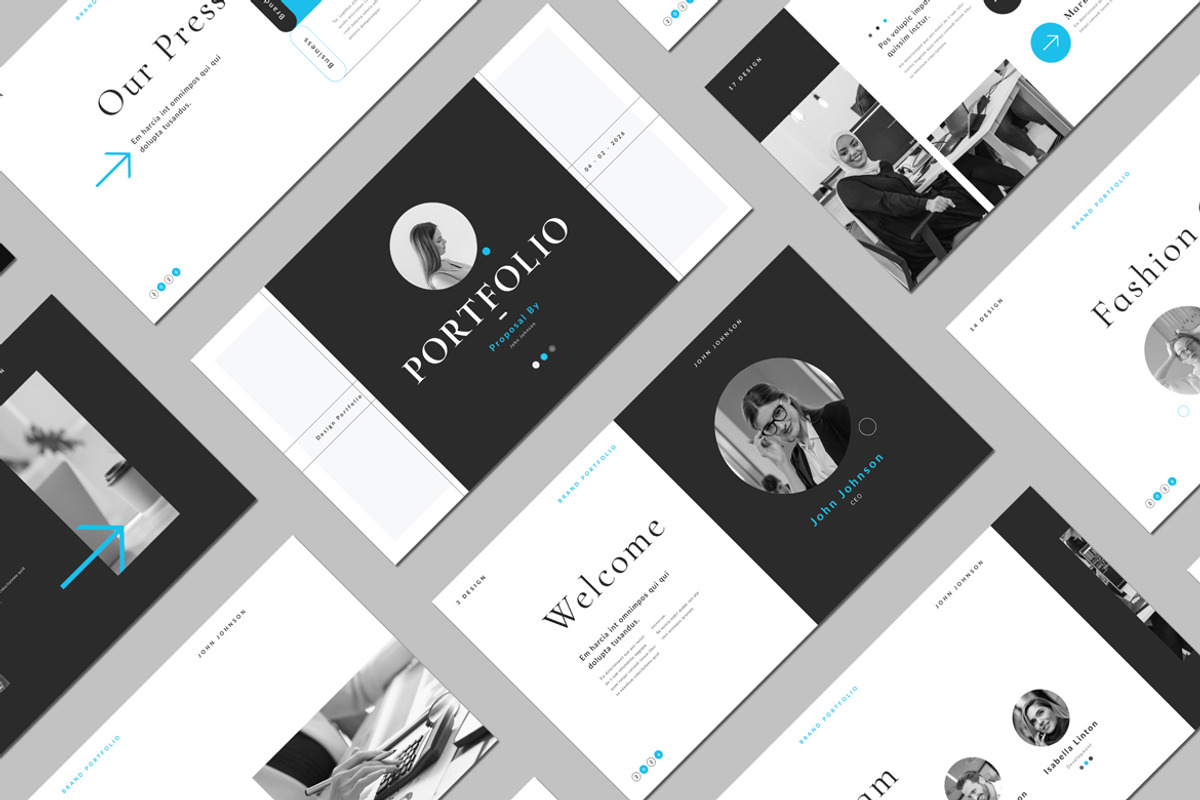 Portfolio Keynote Template, a Presentation Template by White Graphic (Photo 7 of 8)