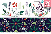 Nature Mandala: Clip Art & Pattern, an Illustration by Erica Hite (Thumbnail 1 of 3)
