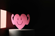 a Strong Smiling Pink Heart Paper represent a Very Well Mental a, a Health & Medical Photo by salmon.black (Thumbnail 3 of 5)