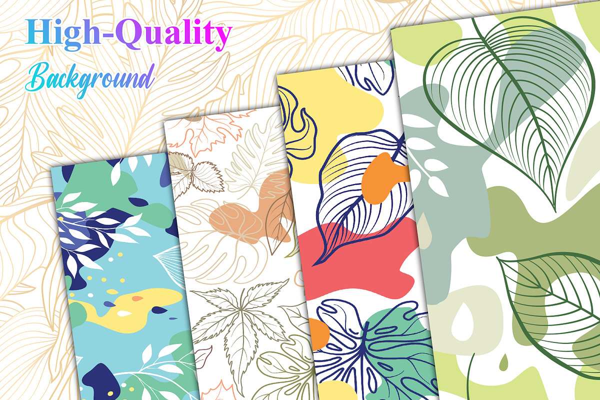 Abstract Leaves Background, a Background Graphic by Digital Studio (Photo 2 of 5)