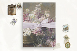 Bowl of Flowers Vellum for Invites, a Stationery Template by SilverJoyAtelier