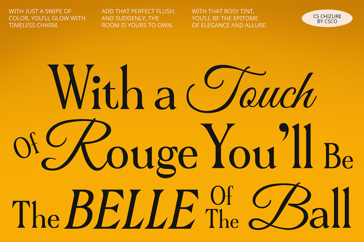 CS Chizue – Condensed Font, a Serif Font by Craft Supply Co. (Photo 5 of 8)
