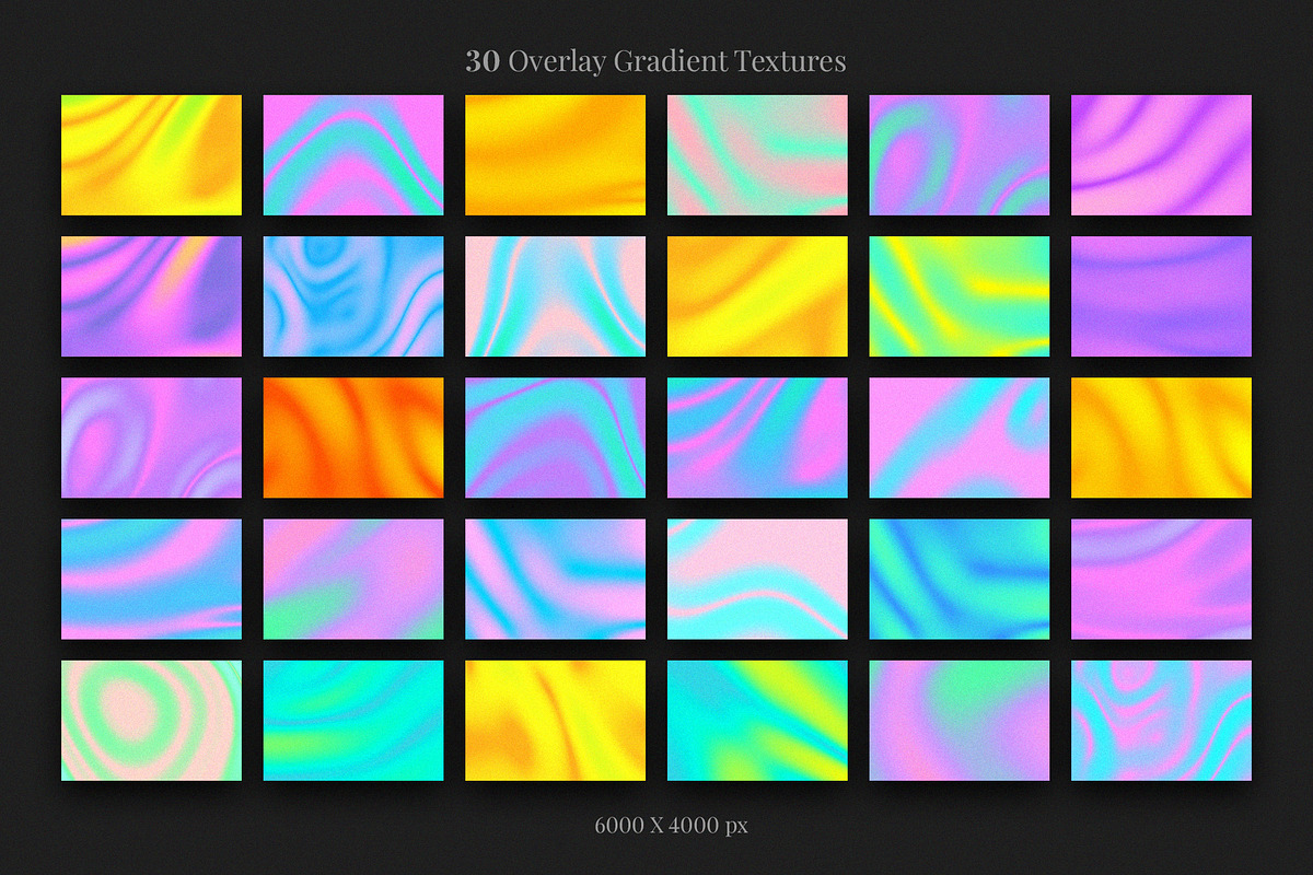 Vibrant Wavy Gradient Shapes, a Texture Graphic by le-genda (Photo 3 of 14)