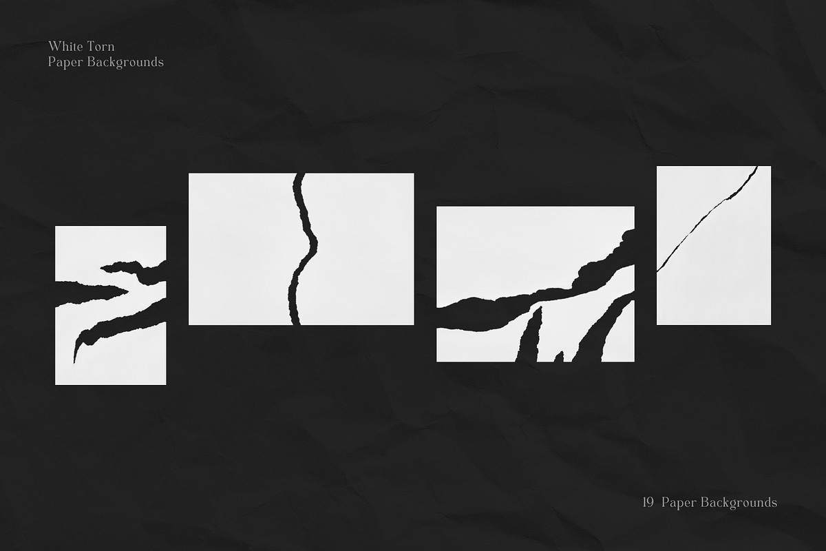 19 White Ripped Paper Backgrounds, a Background Graphic by Ksuview