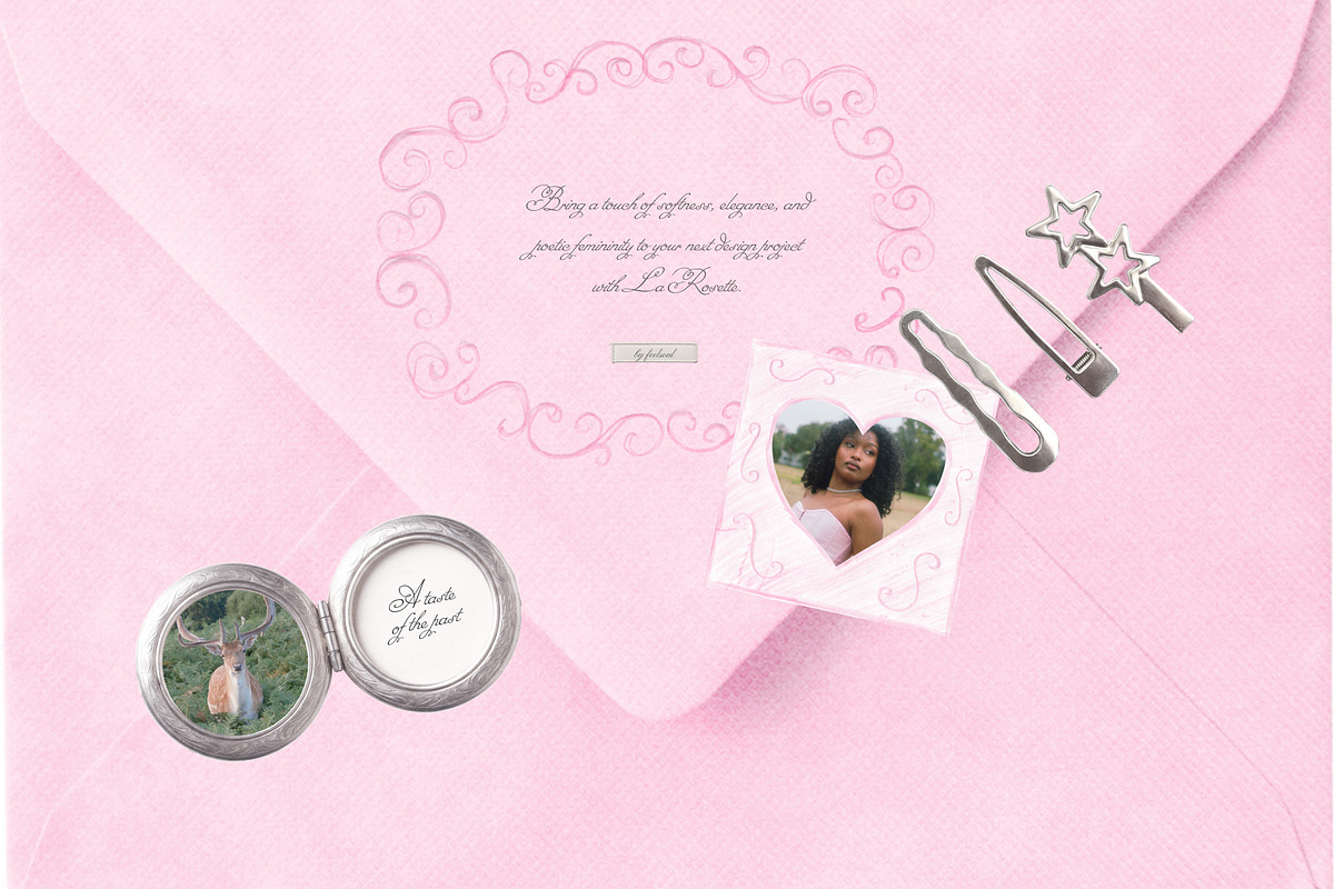 La Rosette Romantic Collage Pack, an Object Graphic by Feelsoul (Photo 2 of 10)