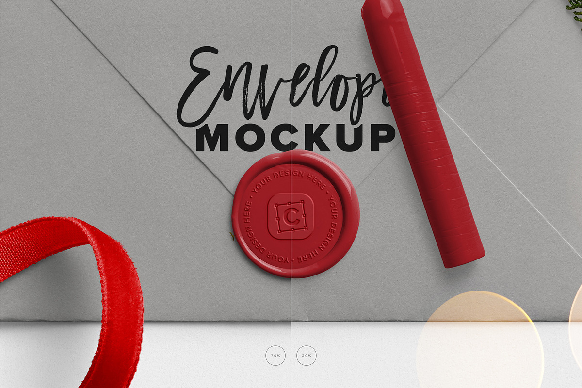 Holiday Wax Seal Mockup Pack, a Product Mockup by Custom Scene (Photo 9 of 11)
