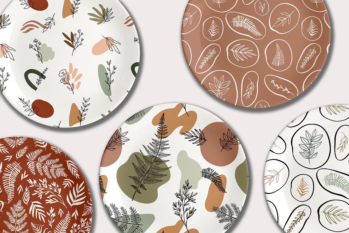 Fern & Abstract pattern collection, a Pattern Graphic by Cozy pattern shop (Photo 8 of 9)