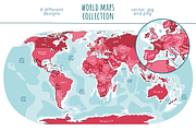 World Maps Collection, an Education Illustration by Illustrationsforteachers (Thumbnail 8 of 8)