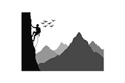 Adventure Hiking Silhouette Bundle, an Object Graphic by Designs_River (Thumbnail 6 of 16)