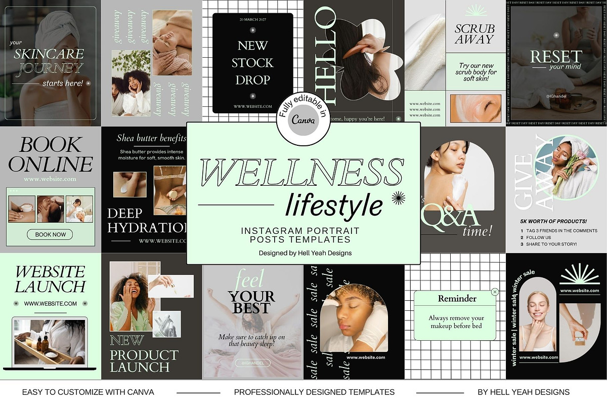 Wellness Lifestyle Brand Starter Kit, a Branding & Logo Template by Hell Yeah Designs (Photo 16 of 20)