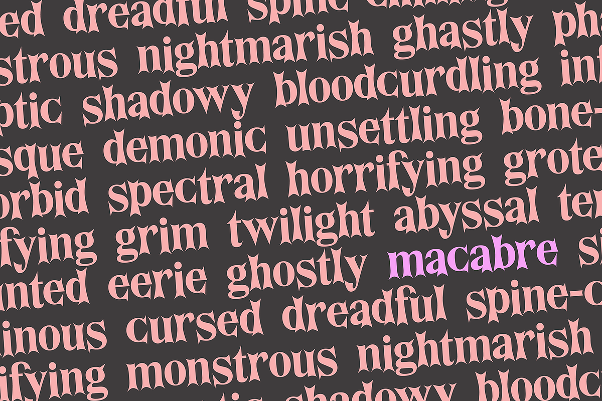 MACABRE Scary Halloween Font, a Serif Font by Blush Font Co. (Photo 3 of 4)
