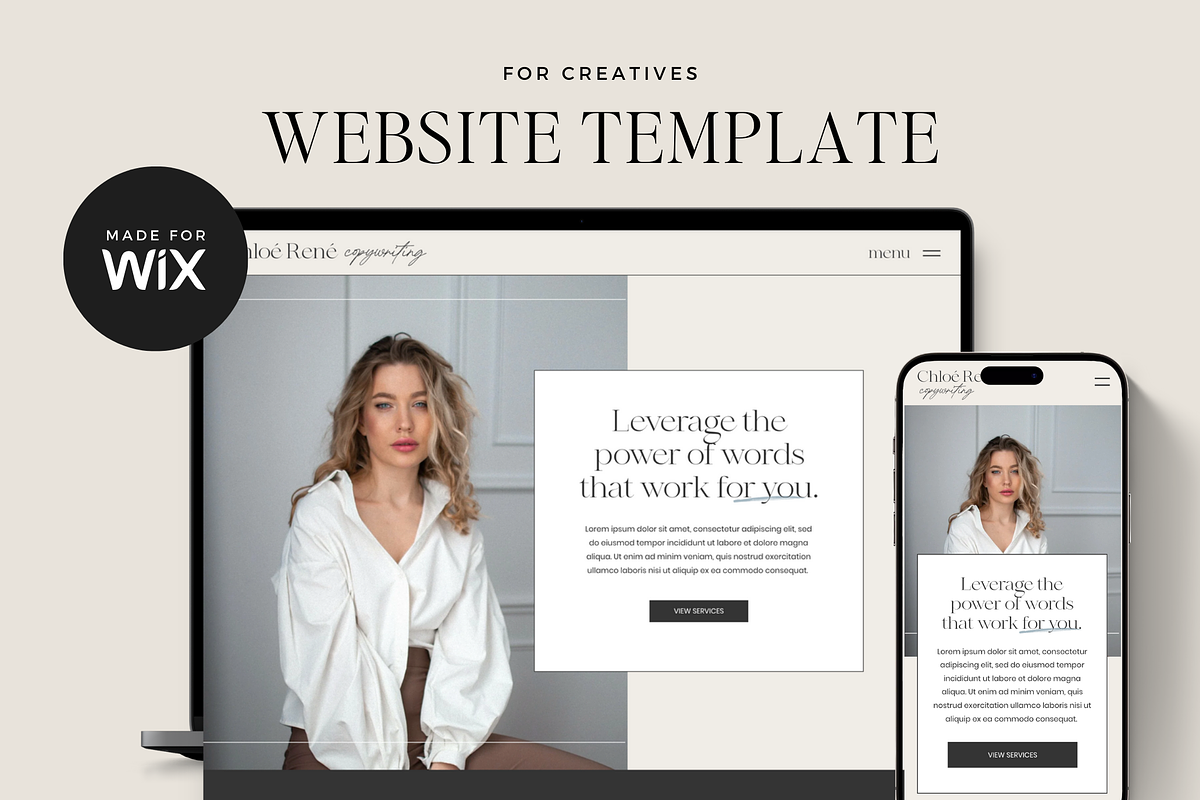 Website Template for Services, a Wix Template by Ton Rêve Design Studio (Photo 1 of 7)