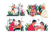 Part 1 Medical website illustrations, a Healthcare Illustration by Grivina's shop (Thumbnail 3 of 37)