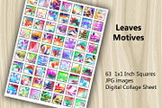 Collage Sheet - Leaves Motives, a Print Template by Kseniya-Omega (Thumbnail 2 of 3)