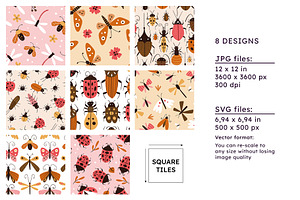 Insects Pattern Collection