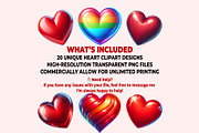 Heart Clipart PNG Bundle, an Illustration by M9 Design (Thumbnail 7 of 7)