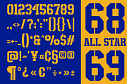 Disway - A Modern Stencil Sport Font, a Slab Serif Font by Marvadesign (Thumbnail 5 of 6)